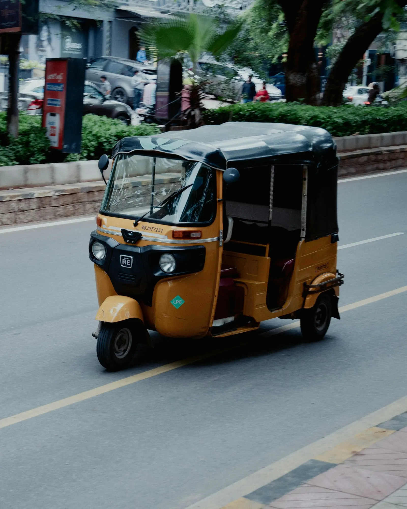 Auto rickshaw on an Indian street